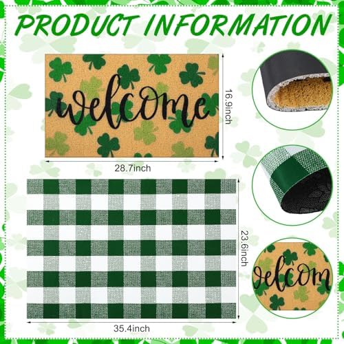 Tinideya 2 23.6 X 35.4 Inches St Patrick's Day Green White