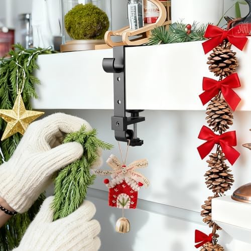 Stocking Hangers for Mantel,Adjustable Christmas Stocking Holder