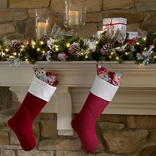 Haute Decor The Original MantleClip® Stocking Holder - 2 Pack (Silver) - Hang Christmas Stockings Safely and Securely from Mantels Up to 3 Inches Thick