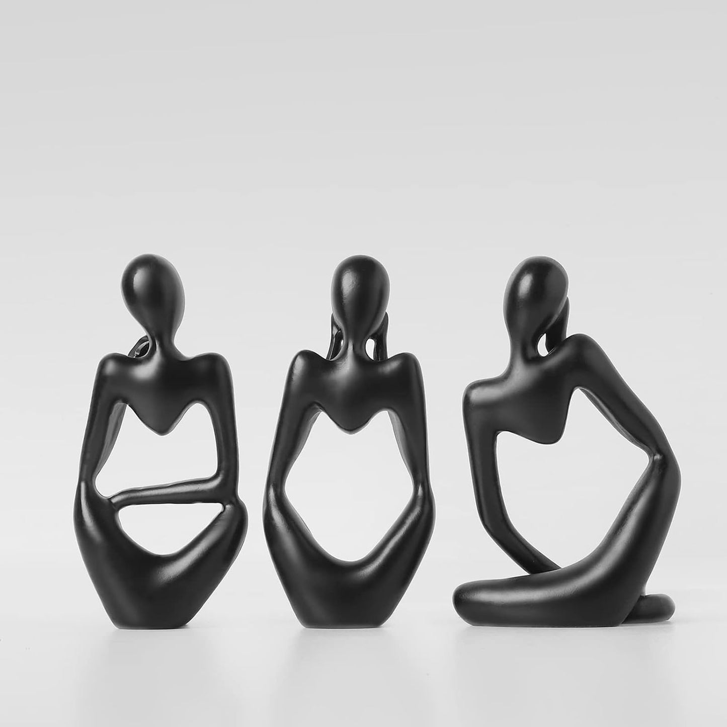 Resin Collectible Figurines / Blcak / One Size / Set of 3