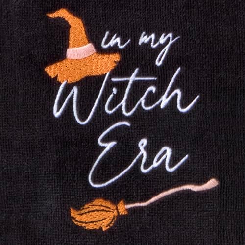 SKL Home Halloween in My Witch Era Hand Towel Set-2pc, 100% Cotton, Black