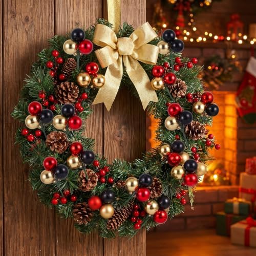 Syhood 12 Sets 7.9 Inch Mouse Christmas Ball Picks and Sprays Decoration