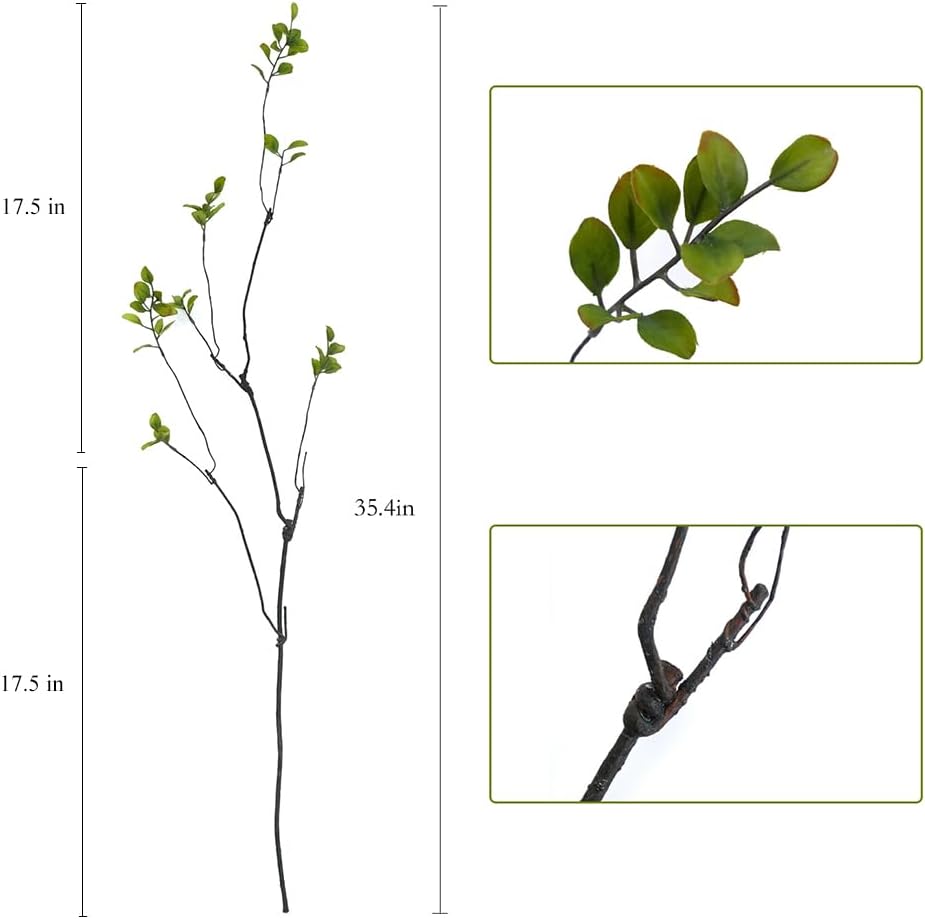 35.4" Artificial Eucalyptus Branches for Vase Filler / Set of 4