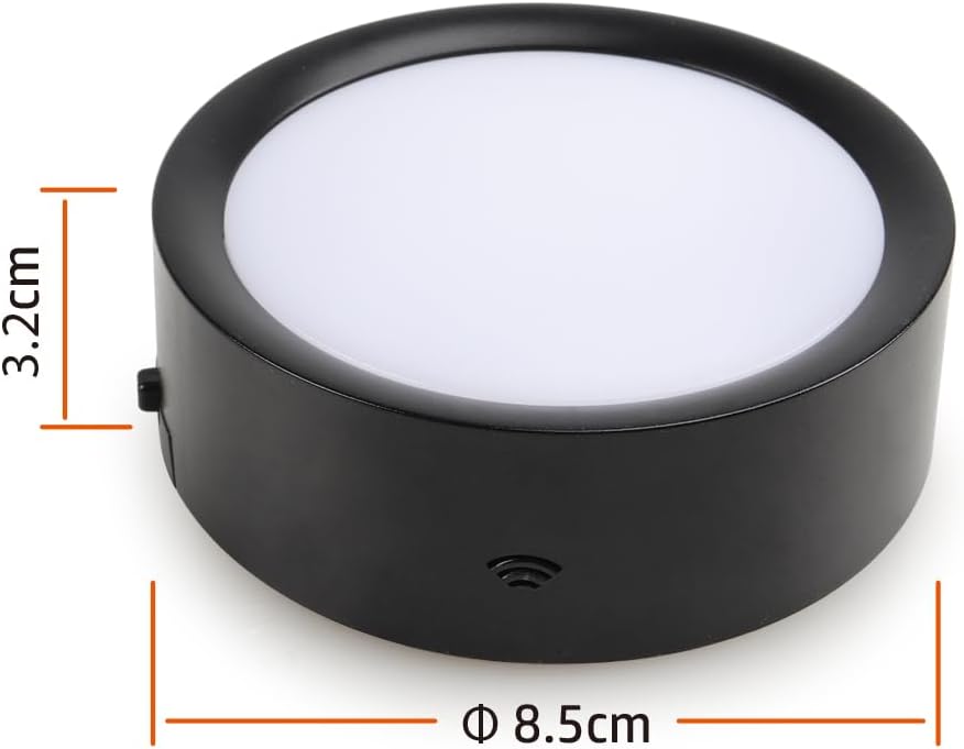 DAMI Under Cabinet Lighting with Remote Control, Rechargeable Battery Operated Wireless Shelf Lights, Locker Lights
