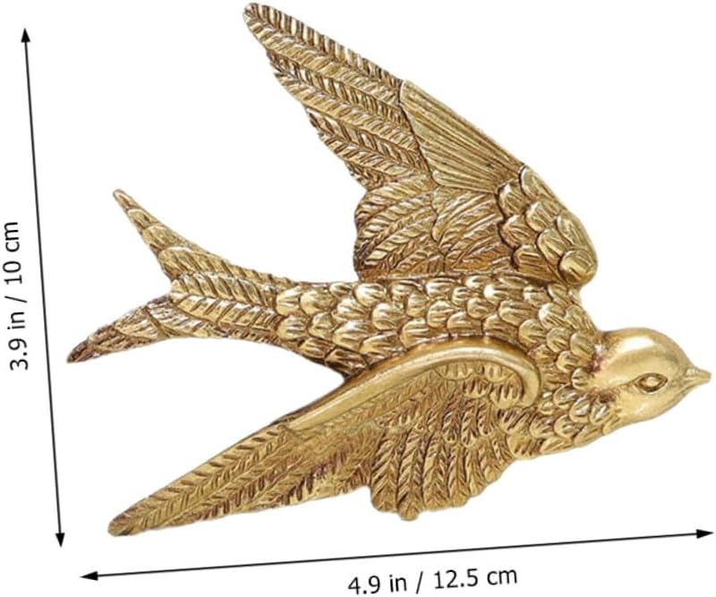 Bird Wall Art Bird Wall Figurine Swallow Wall Sculpture Resin Wall Hanging Decor 3D / Set of 2