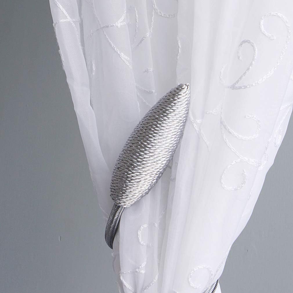 Valea Home 4 Pieces Curtain Tiebacks Clips Creative Window Drape Twist Tie Backs European Style Custom Made Curtain