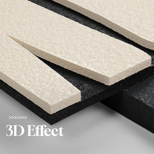 3D Black and White Abstract Wall Art, Modern Textured Artwork for Walls
