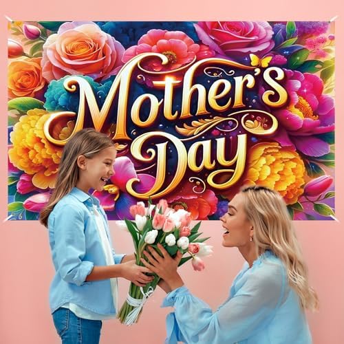 Mothers Day Backdrop Feliz Dia De Las Madres Decoration for Home