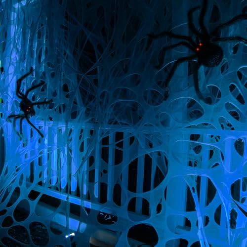 VICAMB 820sqft Giant Spider Web Halloween Decorations Outdoor
