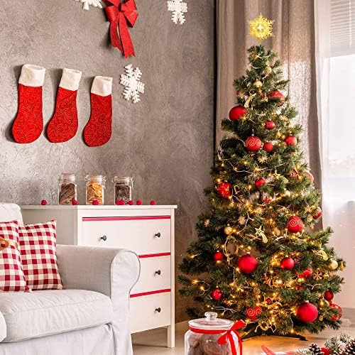Brizled Lighted Tree Topper with Light, 9.25’’ Snowflake Christmas Tree Top