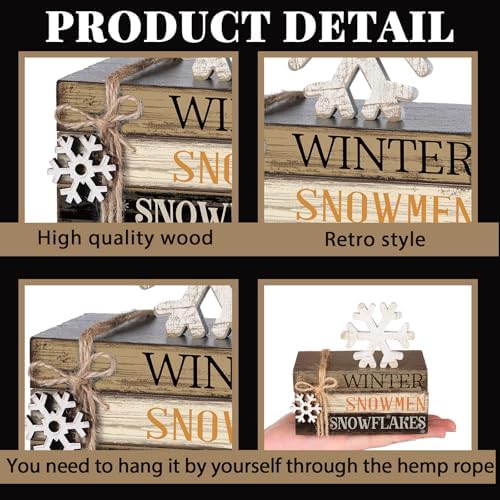 4 Pcs Winter Table Decorations Snowflaketiered Tray Decor