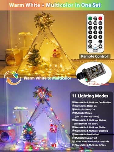 1000LED 330 FT Color Changing Christmas Lights with Remote Timer & 11 Modes