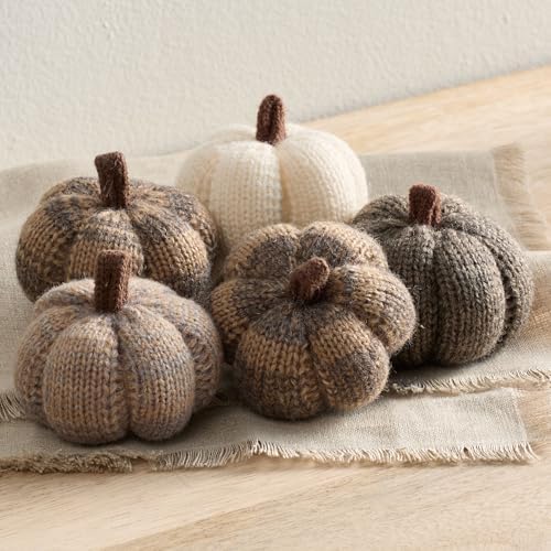 Your Heart's Content Mini Knit Pumpkins (Cobblestone 5)