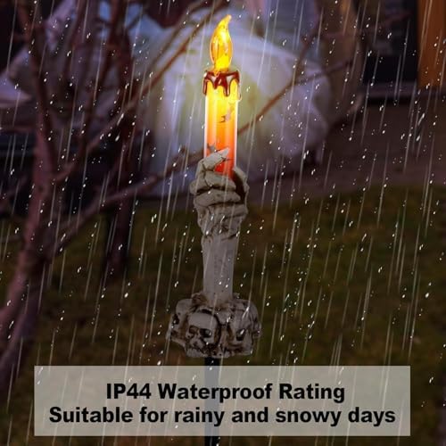 Halloween Decorations Outdoor, Solar Pathway Lights, 10 Pack
