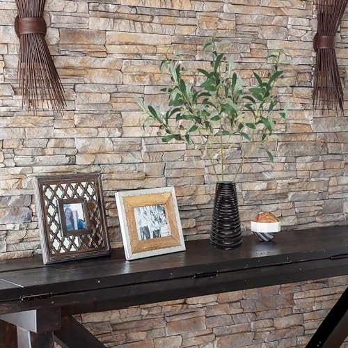Artificial Plants Greenery Olive Branches Stems Fake Plants Leaves Fruits Branch / Green / Set of 6