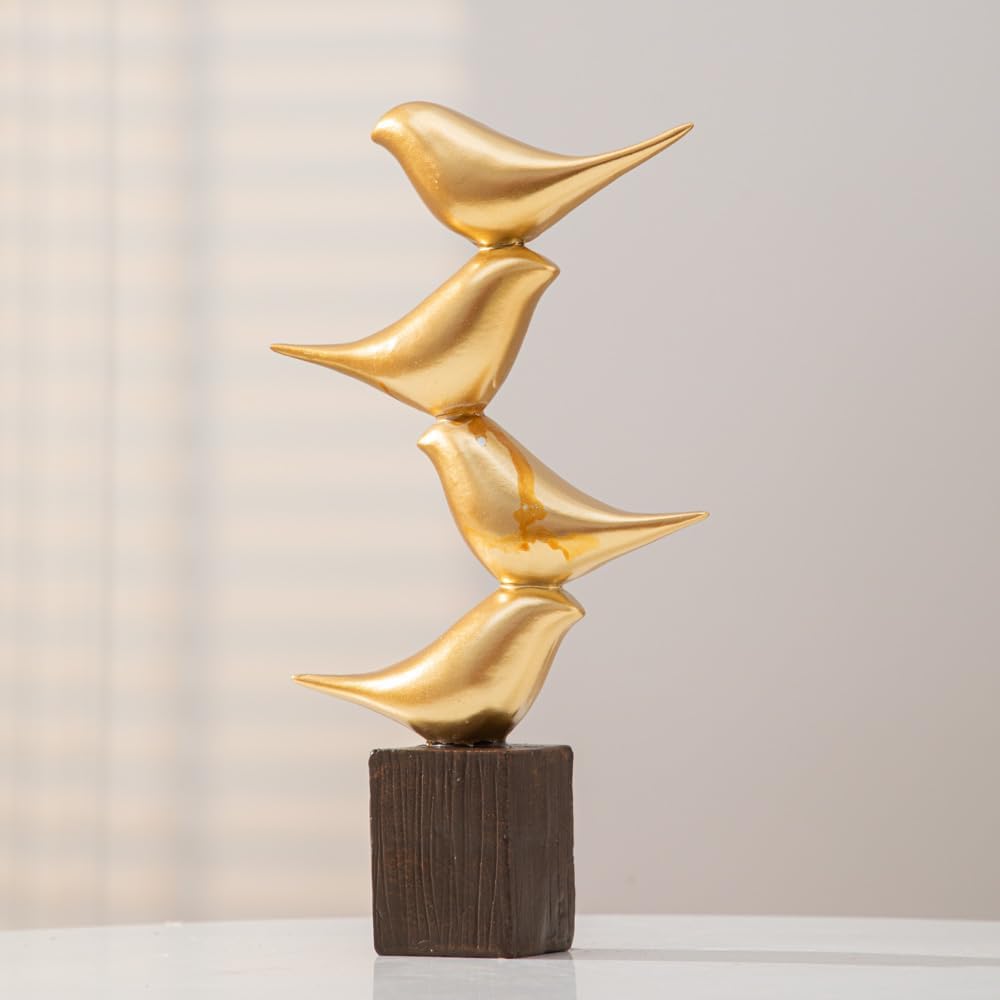 Gold Bird Statue Decorative Accessories / A51525 Gold