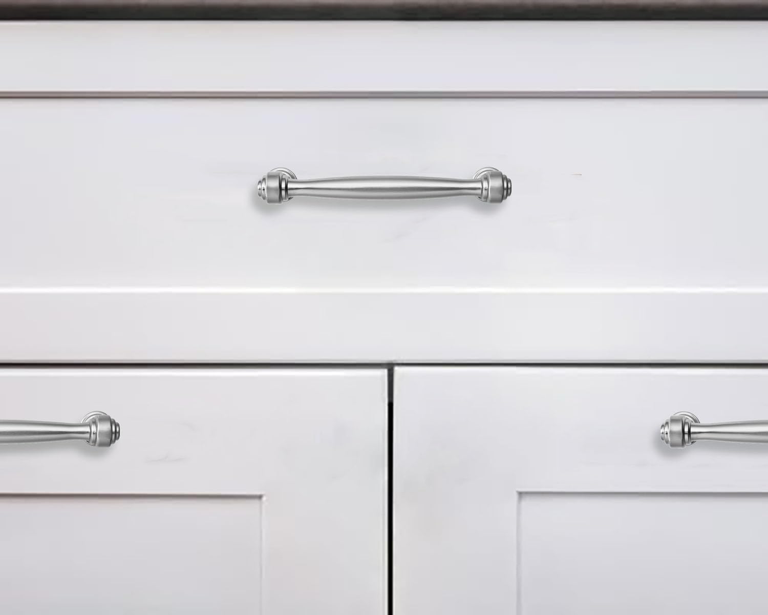 Cabinet Pulls Kitchen Cabinet / 5 Inch Hole Center / Brushed Satin Nickel / 5 Inch / Set of 2