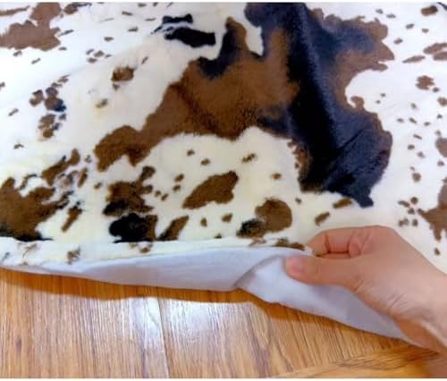 30 Inch Cow Print Christmas Tree Skirt - Soft Fluffy Xmas Tree Mat Round Holiday Decor for Home, Party, Christmas Decorations