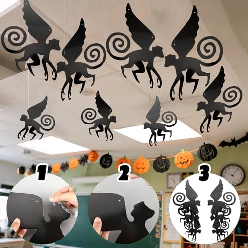 Preboun 15 Pcs Wizard Party Decoration Flying Hanging Monkey Banner