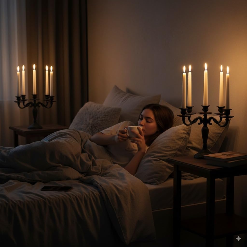 VENTA Set of 6 Flameless Taper Candles with Remote | 14-Inch Ivory LED Candlesticks with Timer | Realistic Flickering