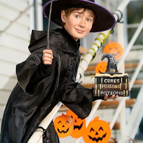 Namalu Halloween Mantel Decor Halloween Book Decor, Witch Hat Style