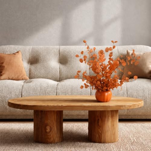 6 Pcs Fall Ceramic Pumpkin Vases Fall Flower Vase, Orange
