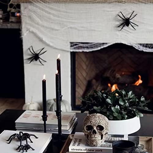 Yobbai 6 Pack White Creepy Cloth - Halloween Decorations - 30X72 Inch Spooky Fabric - Cotton - DIY Halloween Decor