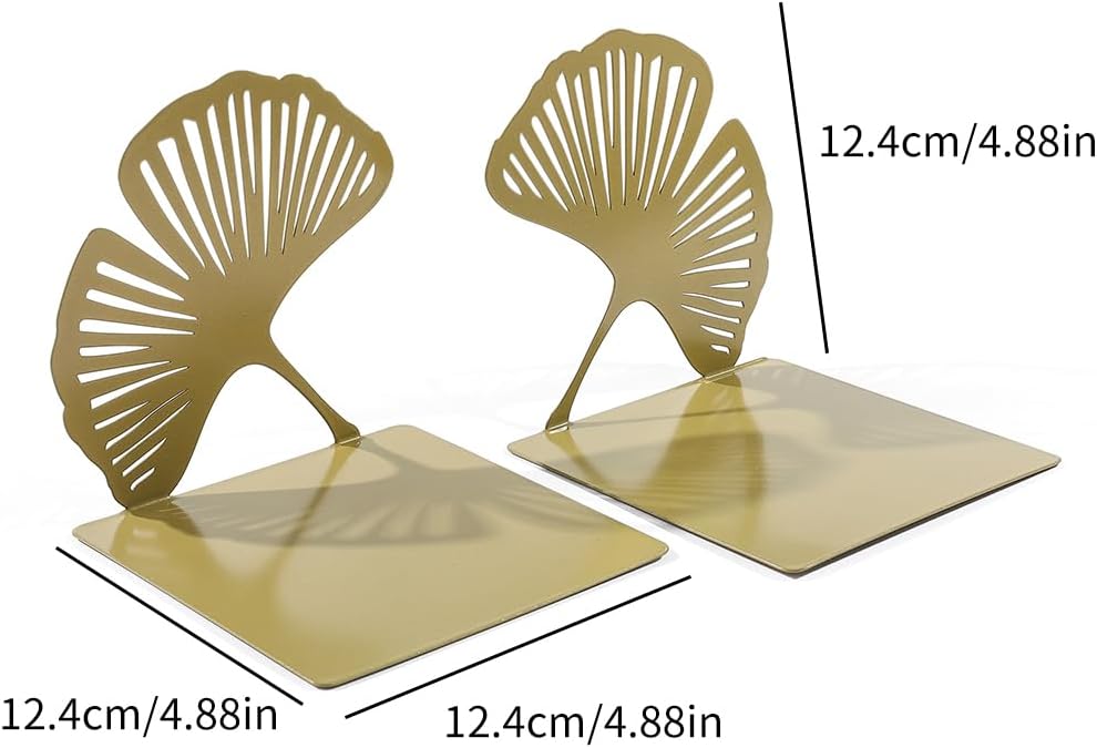 Ginkgo Leaf Metal Bookend / Big Ginkgo Leaf