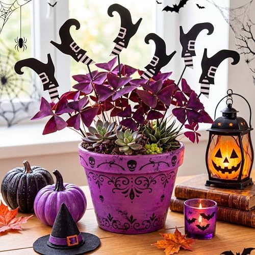 6 Pcs Halloween Witch Legs Garden Stake Wicked Outdoor Decoration