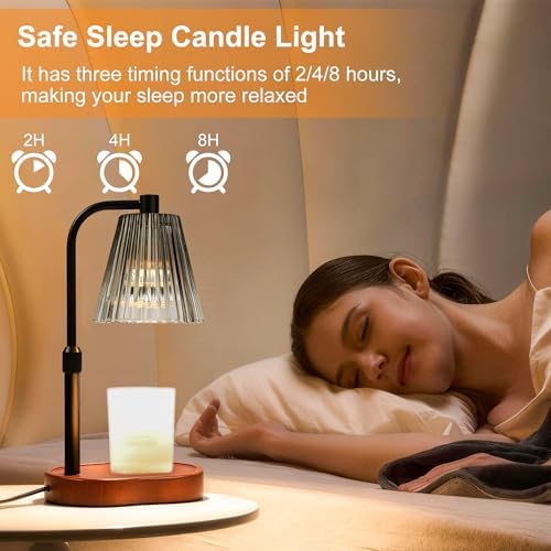 Candle Warmer Lamp with Timer Dimmer, Birthday Gifts for Women Mom