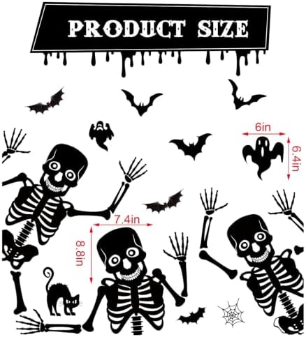 JarThenaAMCS 27Pcs Halloween Garage Decoration Magnet, Dancing Skeleton