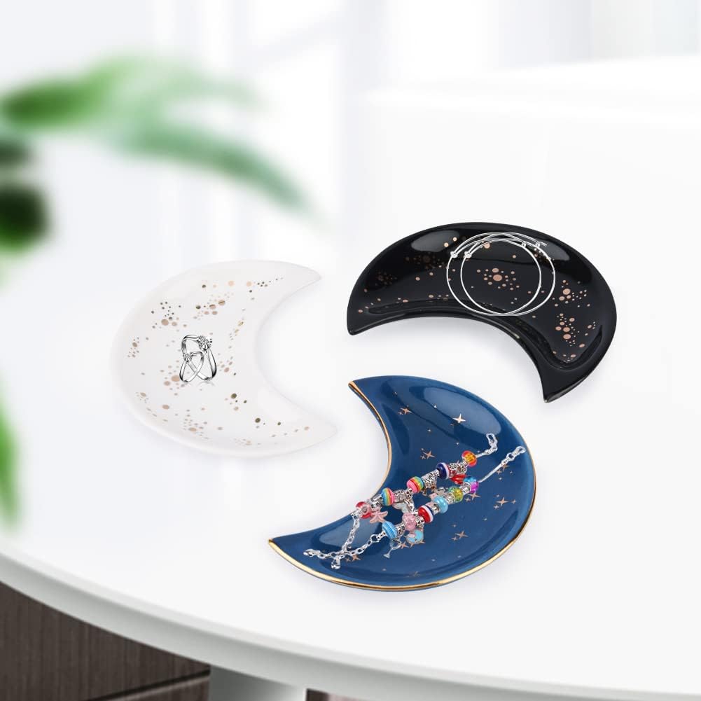 Moon Shape Jewelry Tray / Set of 3