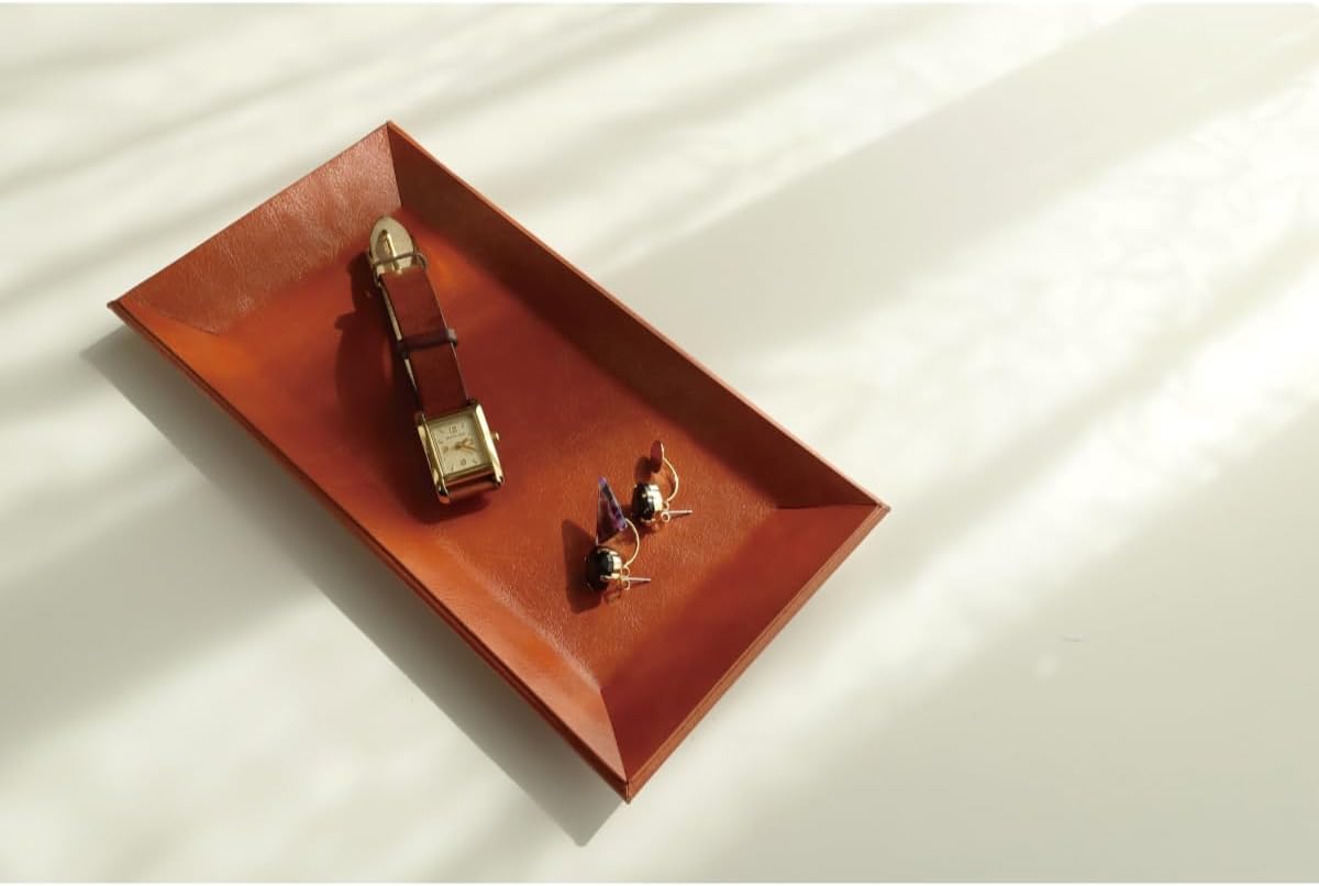 Jewelry Tray ADO-PL045 Dark Brown. / Red