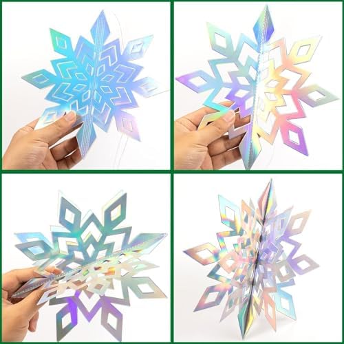 Christmas Hanging Snowflakes for Winter Wonderland Frozen Party Decorations