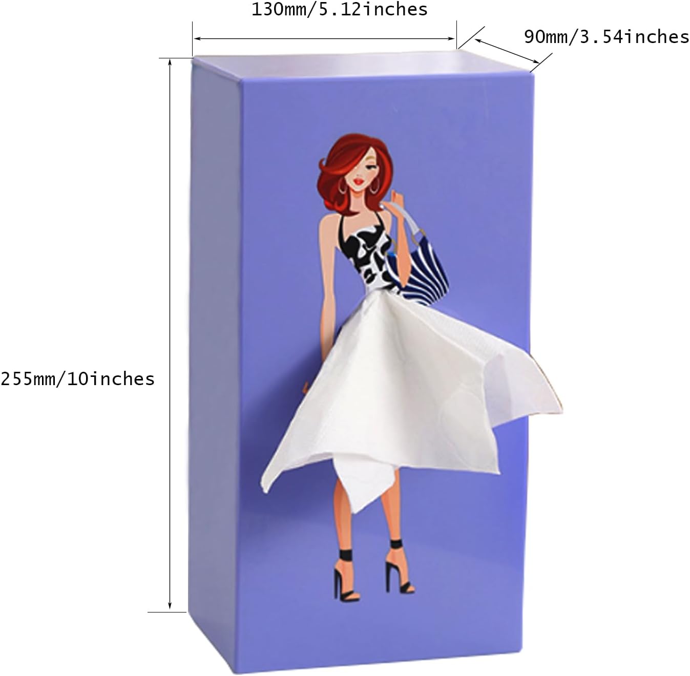 Skirt Tissue Box Holder Decorative Tissue Box Cover Funny Tissue Boxes Holder for House Bathroom