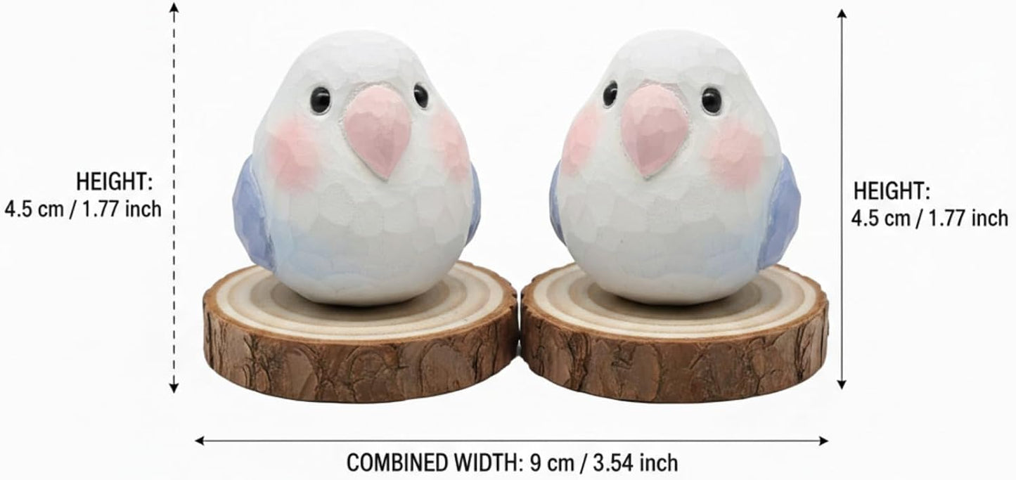 Bird Figurines Home Decor / Natural / Set of 2