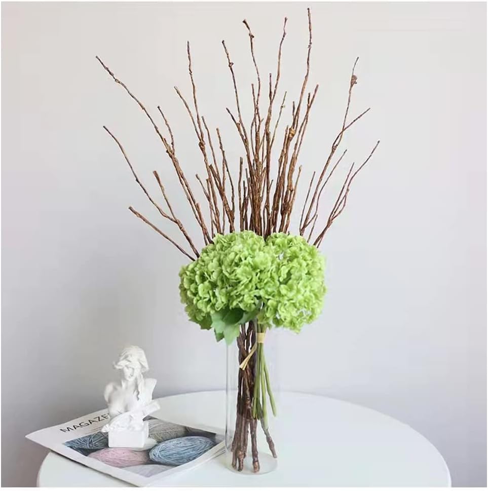 Artificial Lifelike Curly Willow Branches Decorative Dried Birch Twigs Fake / 25.9 Inch / Set of 5
