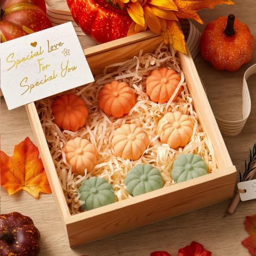 Lounsweer 24 Pack Little Pumpkin Bath Bombs Fall Baby Shower Favors,Green