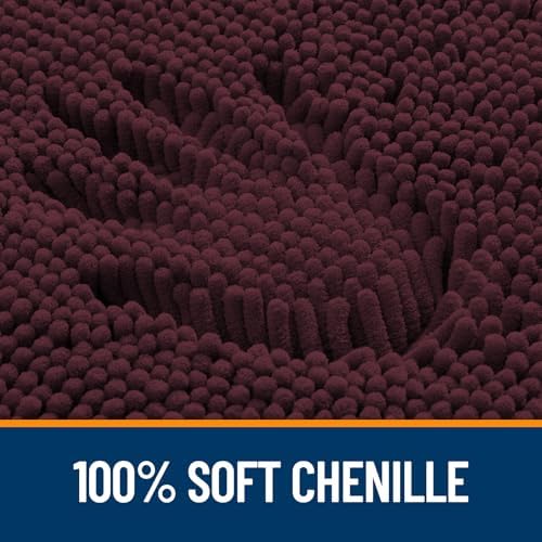 OLANLY Bathroom Runner Rugs 47x24, Extra Soft Absorbent Chenille Bath Rugs