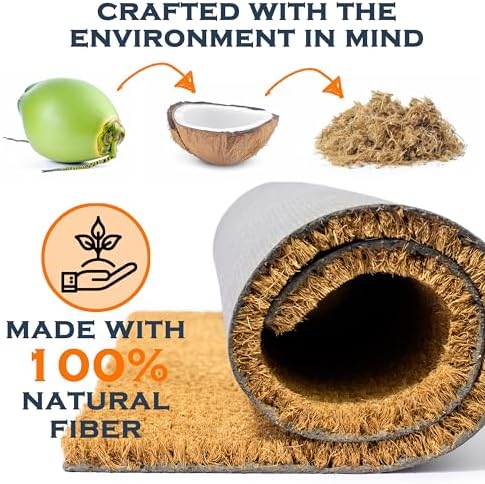 Hey There Pumpkin Door Mat 30x17 Inch, Hello Pumpkin Welcome Mat Coir Fall
