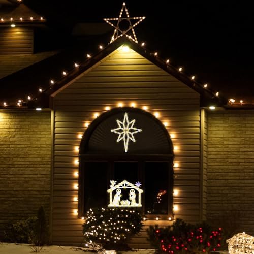 TRWYMZ 17" Christmas Window Silhouette Lights Decorations