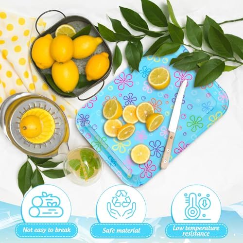 JarThenaAMCS 3Pcs Cartoon Sponge Serving Trays Under the Sea Flower Bubble Reusable Serving Dishes Melamine Platter Party Decoration for Ocean Birthday Party Sharing Snacks Fruit Dessert, 13 x 10 Inch