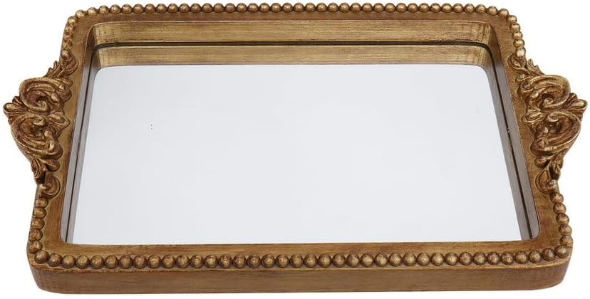 Vintage Tray / Card Holder for Guests During Occasions and Events / Gold