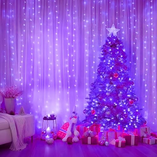 Minetom Halloween Curtain Lights, 300 LEDs Twinkle Fairy Lights, 8 Modes
