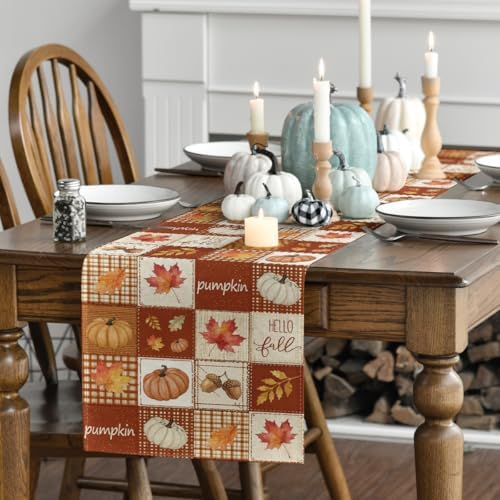 Artoid Mode 210 GSM Fall Table Runner Home Party Decor 13x72 Inch