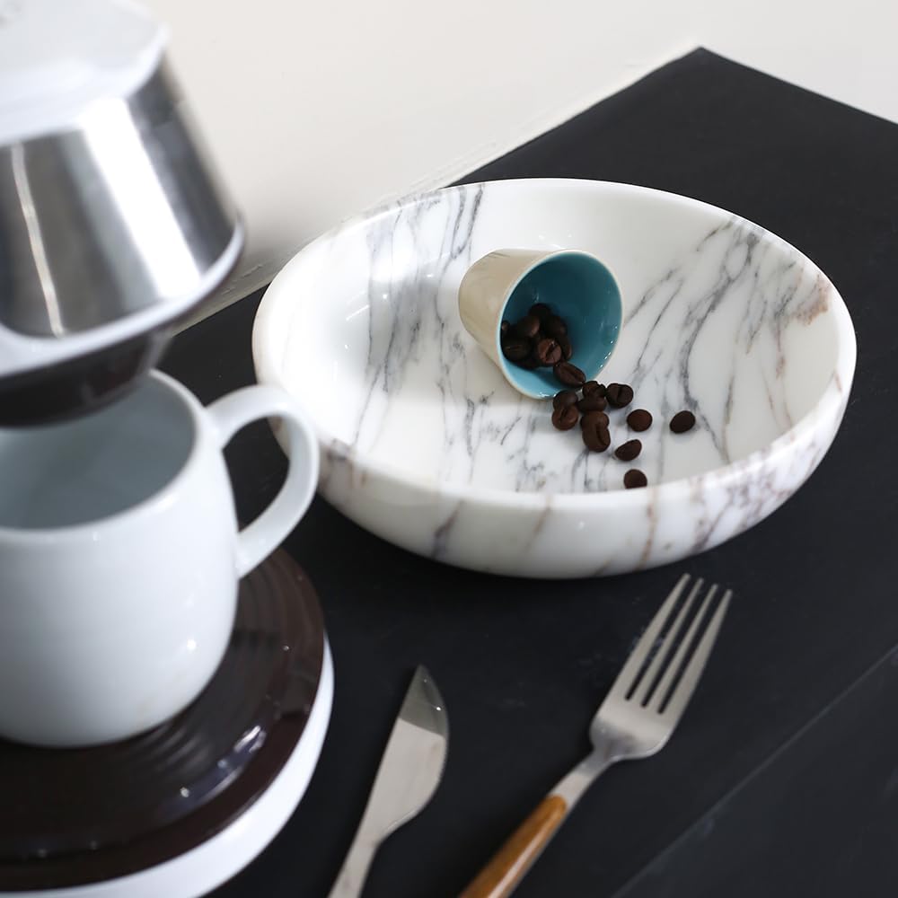 Modern Decorative Bowl / Arabescato / 7.8 x 1.9