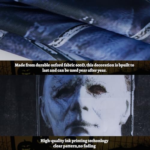 Halloween Horror Window and Door Cover, Scary Decoration for Home Party