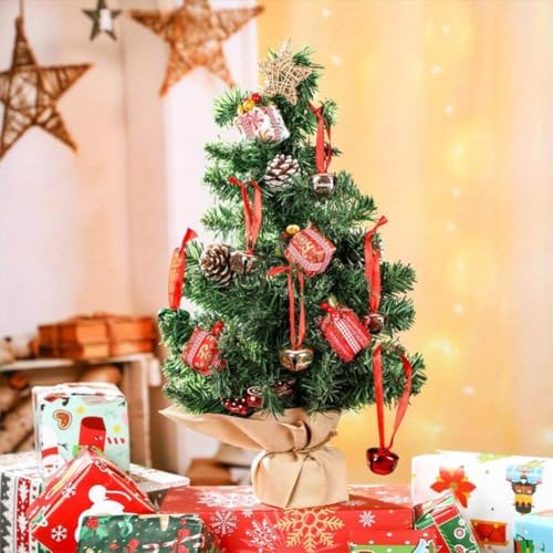 6pcs Mini Artificial Christmas Trees 12 Inch Tabletop Xmas Pine Trees