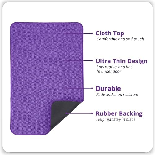Bath Mat,Ultra Thin Bathroom Rugs,Rubber Bath Mats for Bathroom,No Slip Bath Rugs,Quick Dry,Machine Washable,Low