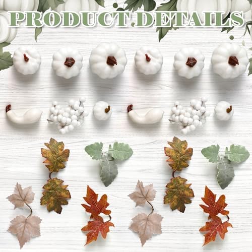 Fall Cornucopia Basket Fall Table Centerpieces 13.78'', Neutral